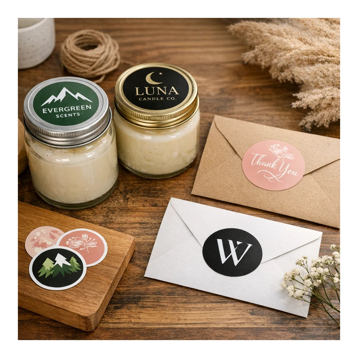 Custom Circle Stickers - Waterproof Round Vinyl Stickers example 9