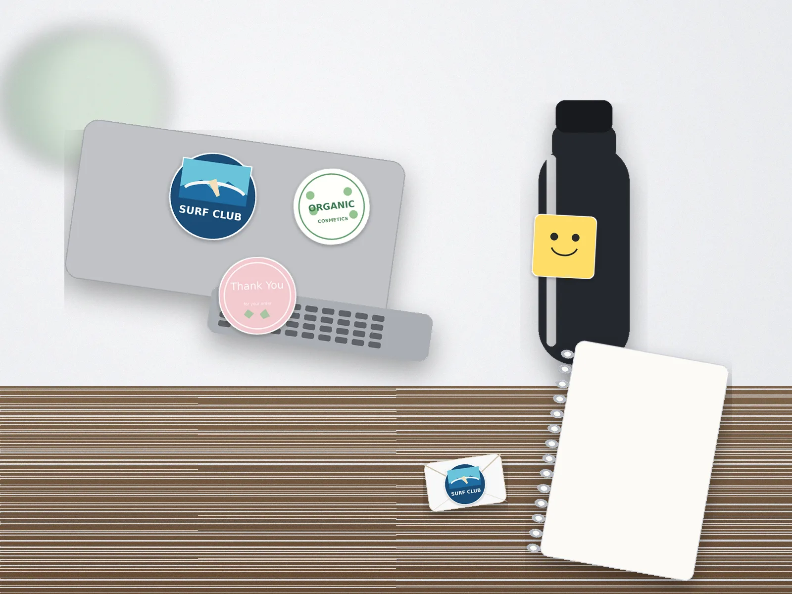 Custom Circle Stickers - Waterproof Round Vinyl Stickers use case 4