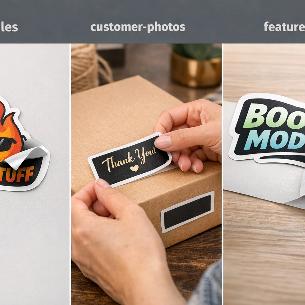 Custom Kiss Cut Stickers - Easy Peel Vinyl Stickers use case 3