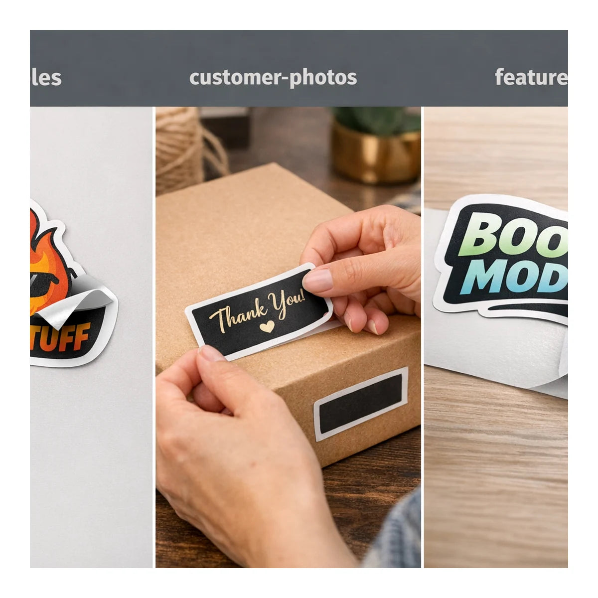 Custom Kiss Cut Stickers - Easy Peel Vinyl Stickers example 9