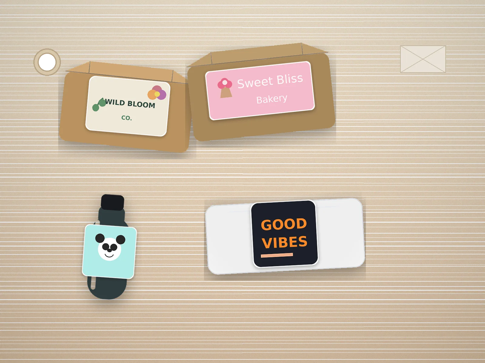 Custom Rounded Corner Stickers - Premium Vinyl Labels use case 2