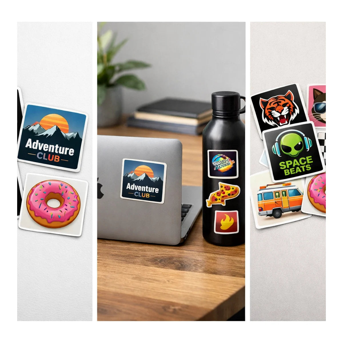 Custom Square Stickers - Waterproof Vinyl Stickers example 9