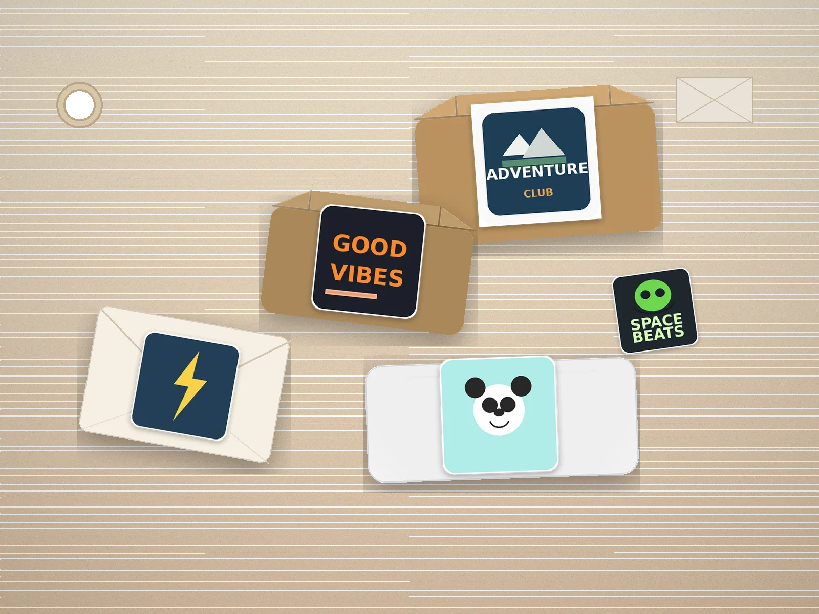 Custom Square Stickers - Waterproof Vinyl Stickers use case 2