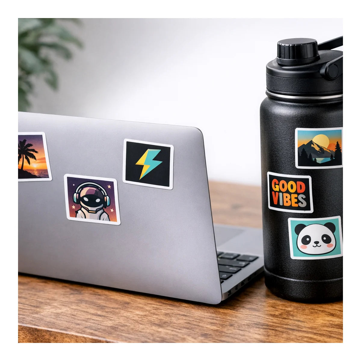 Custom Square Stickers - Waterproof Vinyl Stickers example 8