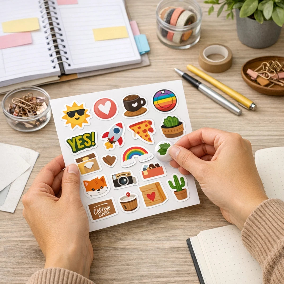 Custom Sticker Sheets - Multiple Designs on One Sheet example 1