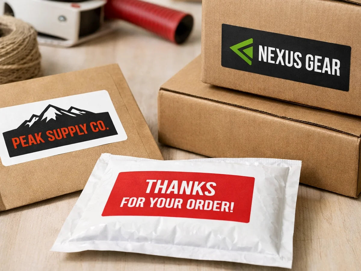 Custom Rectangle Stickers - Waterproof Vinyl Labels example 7