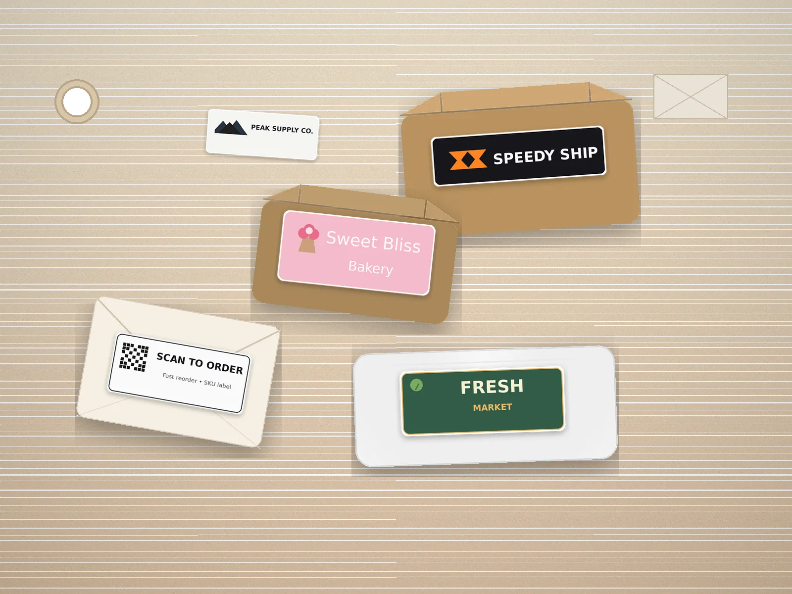 Custom Rectangle Stickers - Waterproof Vinyl Labels use case 2