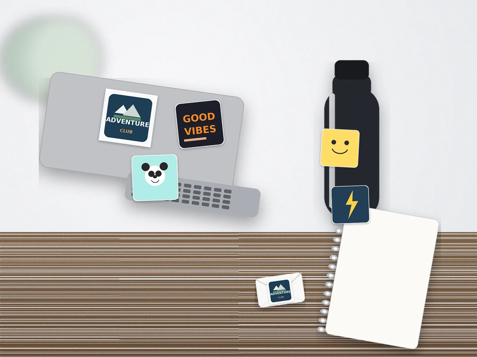 Custom Rounded Corner Stickers - Premium Vinyl Labels use case 4