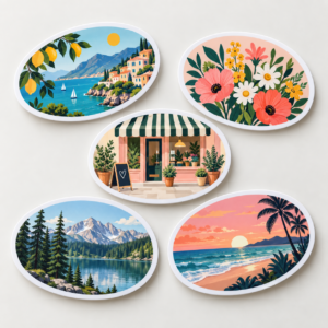 Oval Stickers